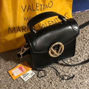 Mario Valentino Bibi retro black bag